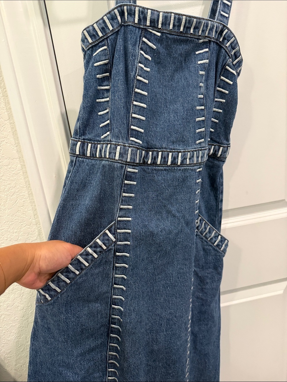 Anthropologie Ella Denim Dress by Seventy + Mochi - Picture 11 of 17